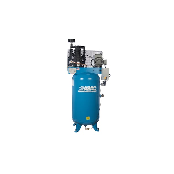 Abac Fully Featured 5 HP 230 Volt Single Phase Two Stage 80 Gallon Vertical Air Compressor AB5-2180V4FF - main